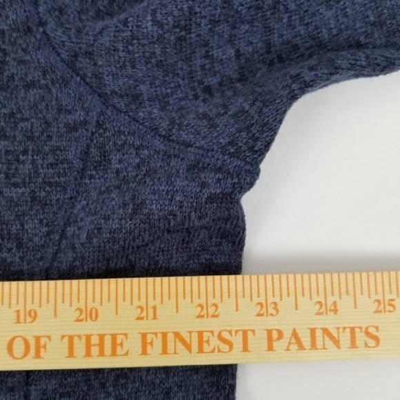 WOOLRICH- Women's L Original Outdoor Wear Quarter Zip Fleece Blue Jacket - Picture 5 of 6